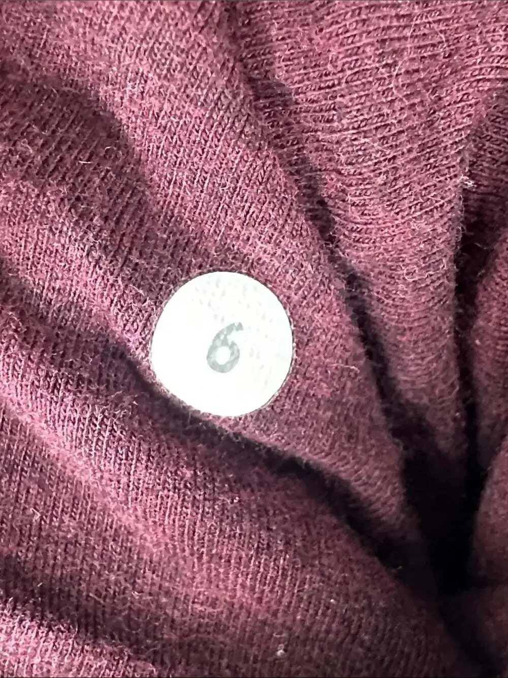 Lululemon Stress Less Hoodie - Size 6, Heather Bordeaux